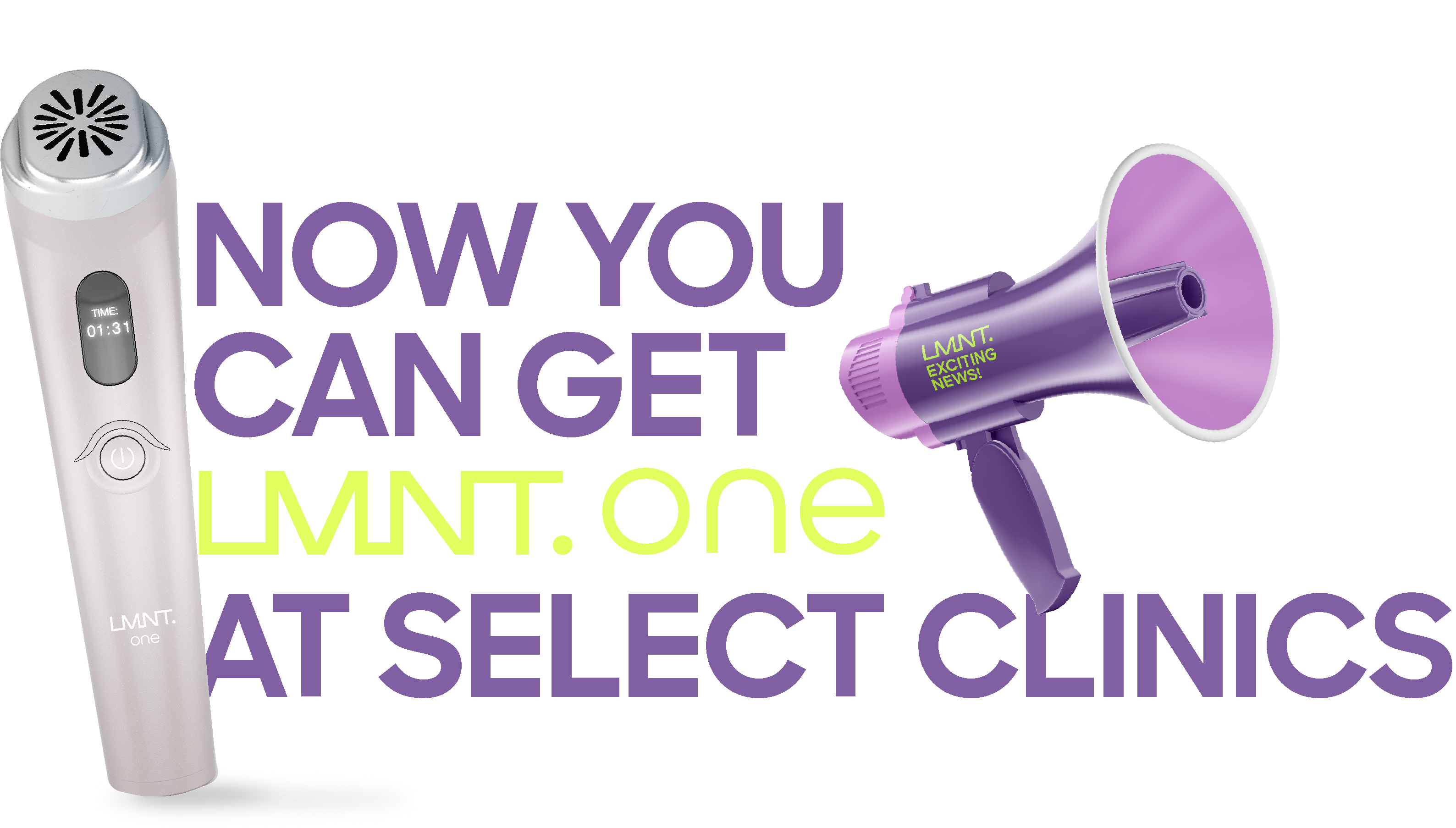 Now you can get LMNT.one at select clinics
